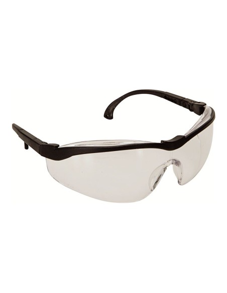 Clear safety glasses with ergonomic design