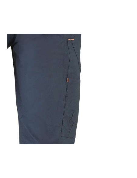 Elastic multi-pocket navy road pants size L