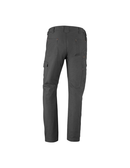 Elastic multi-pocket road pants gray, size L