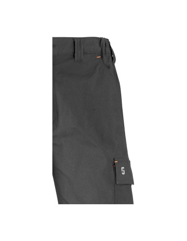 Elastic multi-pocket road pants gray, size L