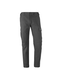 Elastic multi-pocket gray pants size XL