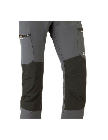 Dynamic Gray Elastic Multi-Pocket Pants Size S