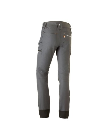 Dynamic grey elastic multi-pocket pants, size 3xl