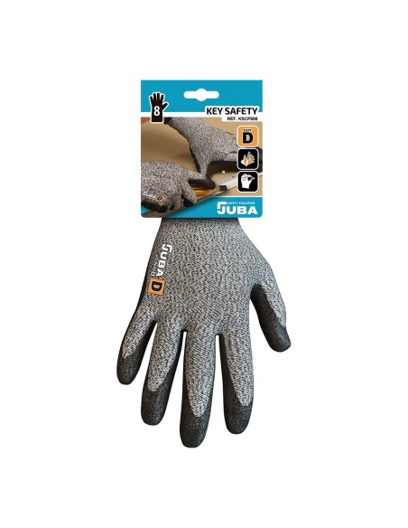 Polyester- und Elasthan-Handschuh mit Polyurethan-Handfläche, schnittfest T-7