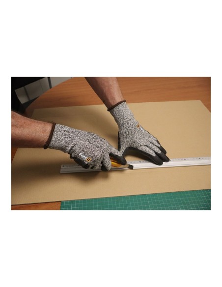 Polyester- und Elasthan-Handschuh mit Polyurethan-Handfläche, schnittfest T-9