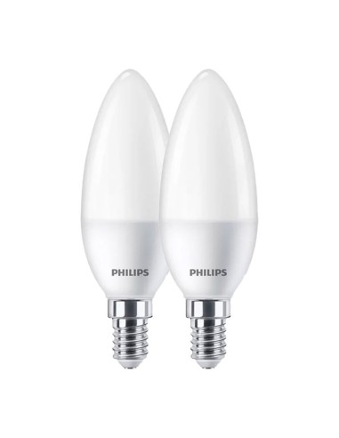 E14 LED Candle Bulb, 7W, 806 lm, Warm White, 2 Pack