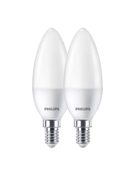 E14 LED Candle Bulb, 7W, 806 lm, Warm White, 2 Pack