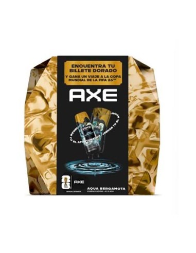 Coffret doré aqua bergamote, déodorant spray 150 ml et gel douche 225 ml