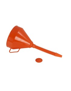 Embudo de plástico con pico flexible para trasvase de líquidos, ø160 mm