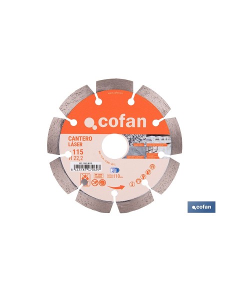 Diamond cutting disc canter 115mm for precise cuts