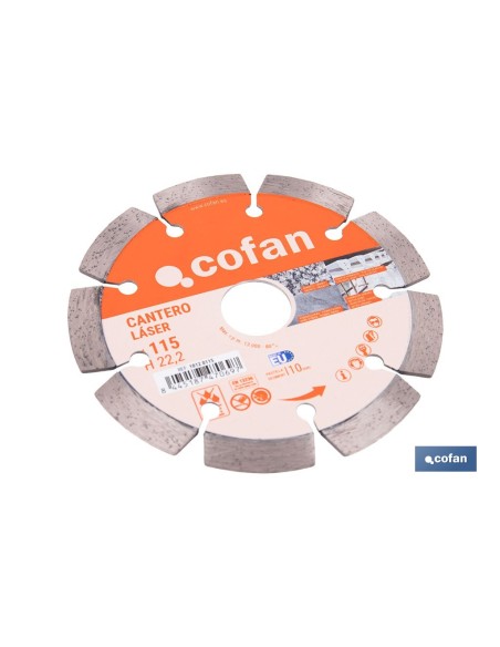 Diamond cutting disc canter 115mm for precise cuts