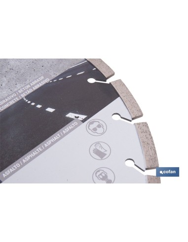 Disque renforcé pour asphalte 350mm H10 - H25,4