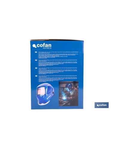 Capacete de soldagem automático com visor de 480 mm para ARC/MIG/MAG/TIG