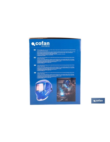 Capacete de soldagem automático com visor de 480 mm para ARC/MIG/MAG/TIG