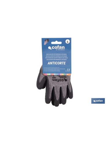 HPPE Cut-Resistant Glove with Rough Latex Coating Size 6