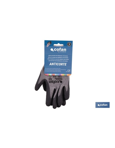 Gant anticoupure HPPE enduit de latex rugueux taille 7