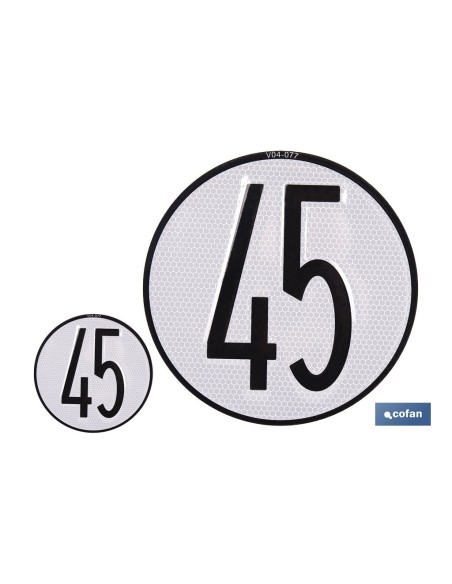 Disco di velocità 45 km/h in alluminio - Ø 200 mm