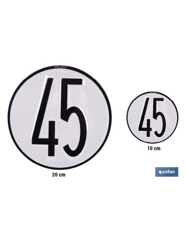 Disco di velocità 45 km/h in alluminio - Ø 200 mm