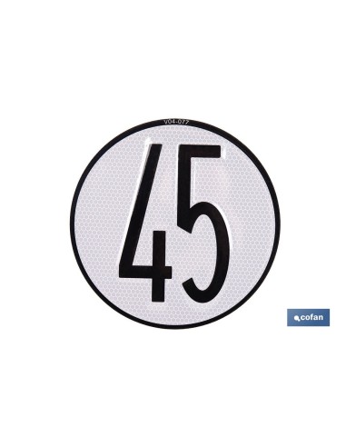 Disco di velocità 45 km/h in alluminio - Ø 200 mm