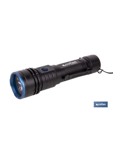 High Power LED Flashlight 2000 LM with 5 Functions Ø40 x 148 mm