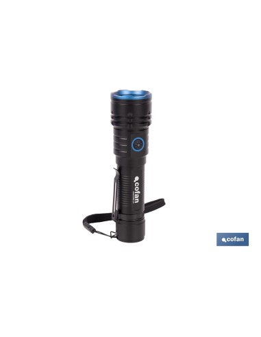 High Power LED Flashlight 2000 LM with 5 Functions Ø40 x 148 mm