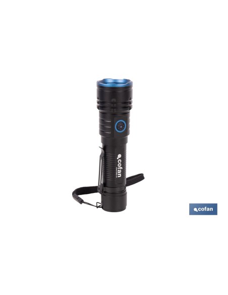 High Power LED Flashlight 2000 LM with 5 Functions Ø40 x 148 mm