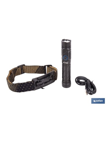 Lanterna LED pieghevole alta potenza 1200 LM con 5 funzioni