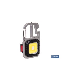 Keychain multifunctional COB flashlight 400 LM with 7 functions