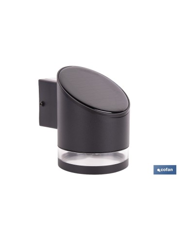 Aplique LED solar preto com sensor 3,7 V 1,2 Ah IP65