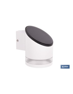 Solar LED Wandleuchte Weiß mit Sensor 3,7 V 1,2 Ah IP65 2