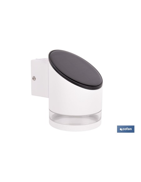 Solar LED Wandleuchte Weiß mit Sensor 3,7 V 1,2 Ah IP65
