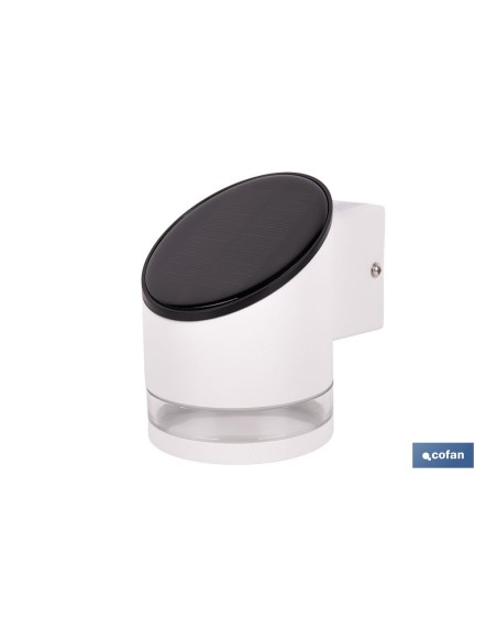 Solar LED Wandleuchte Weiß mit Sensor 3,7 V 1,2 Ah IP65