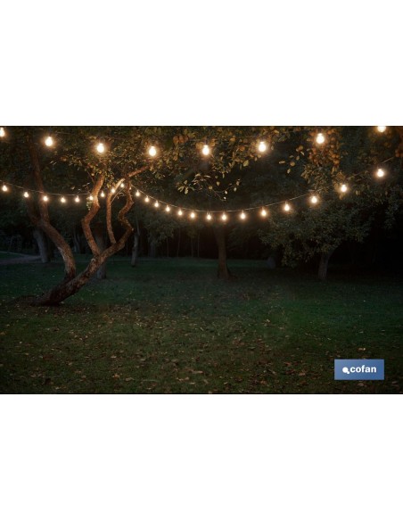 LED-Lichterkette 10 Stk. mit Solarpanel A19 3,6 W