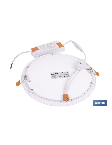 Weißes SMD Einbau-Downlight 18 W 1800 LM Ø220 mm 3CCT