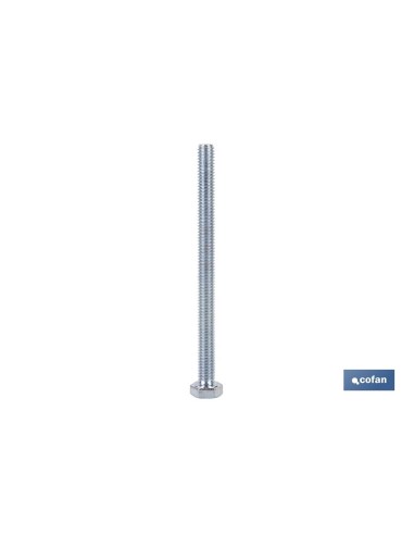 Pack de 200 unités DIN-933 C-8.8 M-5 X 10 Z en acier galvanisé