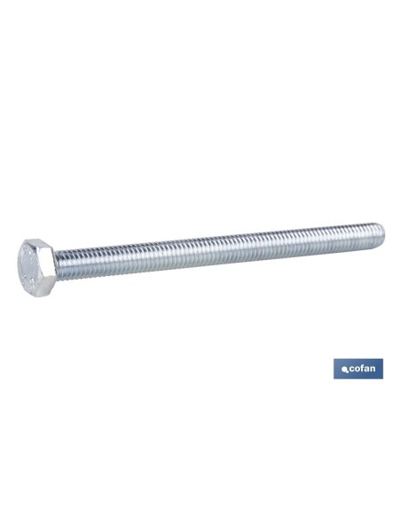 Pack 200 Stück DIN-933 C-8.8 M-6 X 16 Z Verzinkte Schrauben