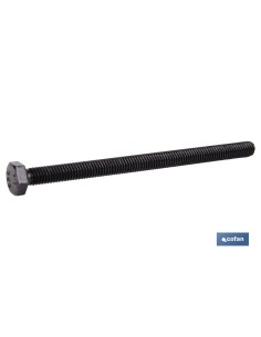 Pack mit 25 DIN-933 C-8.8 M-16 X 30 N Schrauben aus schwarzem Stahl