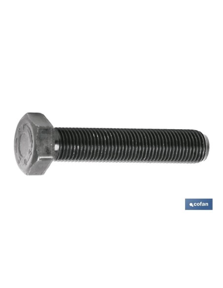 Pack 25 tornillos DIN 933 C-8.8 UNF 3/8 x 60 N acero negro