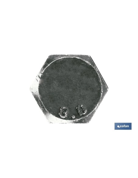 Pacchetto di 5 viti DIN 933 C-8.8 UNF 7/8 x 60 N - Acciaio Nero