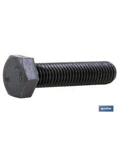 Pacote com 25 Parafusos Hexagonais DIN 933 C-8.8 1/2" x 80mm Preto