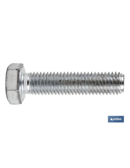 Pack de 5 vis hexagonales DIN-933 C-10.9 M-18 X 40 Z