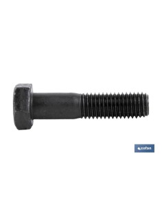 Pacote com 25 parafusos DIN-931 C-8.8 M-12 X 110 N aço preto