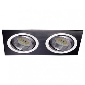 Empotrable Helium negro (2 luces) CRISTALREDORD 03-062-00-115