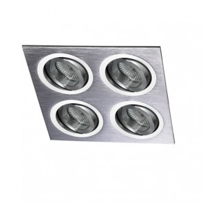 Empotrable Helium aluminio (4 luces) CRISTALREDORD 03-064-00-003