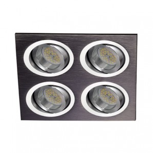 Recessed Helium black (4 lights) CRISTALREDORD 03-064-00-115