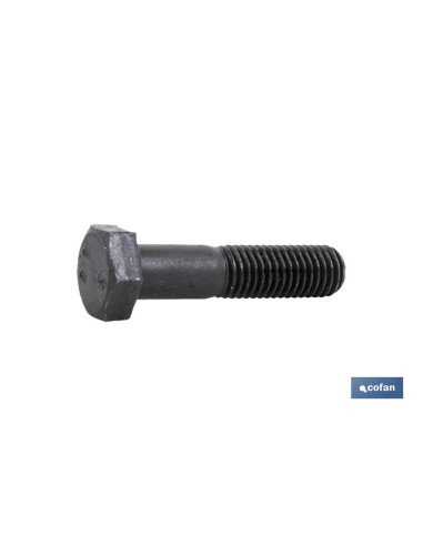 Pack 10 tornillos DIN-931 C-10.9 M-20 X 80 N acero negro