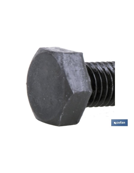 Pack 100 tornillos DIN-961 C-8.8 M-8/100 X 30 N - Acero Negro