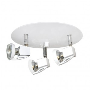 Plafón blanco 3 luces Arco CRISTALREDORD 001-2000-3-001