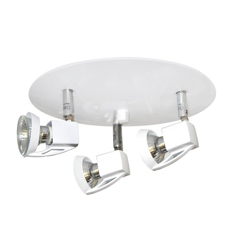 Plafón blanco 3 luces Arco CRISTALREDORD 001-2000-3-001