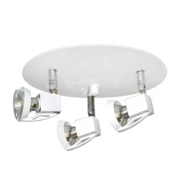 Plafón blanco 3 luces Arco CRISTALREDORD 001-2000-3-001